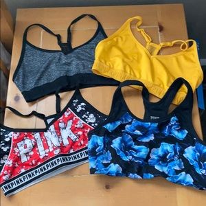 PINK sports bras